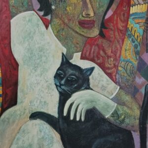 Lady with the cat